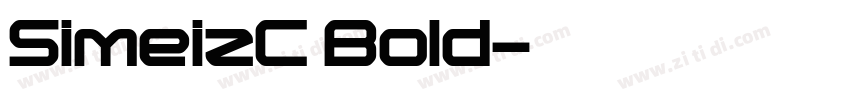 SimeizC Bold字体转换